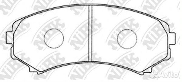 Колодки тормозные mitsubishi pajero III long wagon