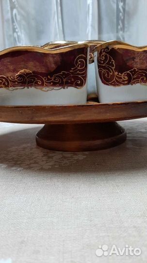 Менажница. Фарфор. Ручная работа