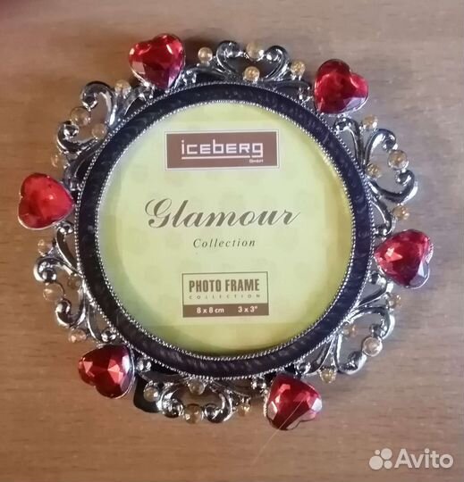 Фоторамка 8х8см. (металлическая)