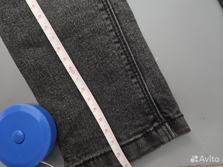 Джинсы чёрные для девочки Kiabi 128