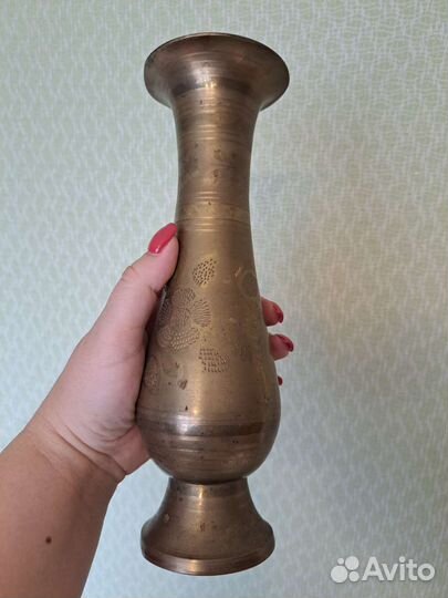 Ваза латунная старинная