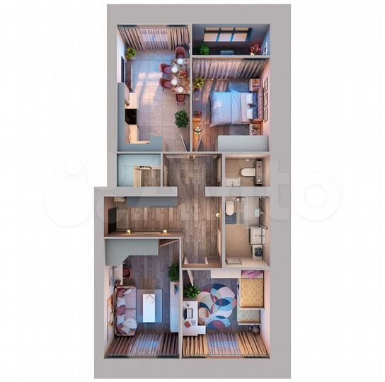 3-к. квартира, 73,5 м², 10/10 эт.