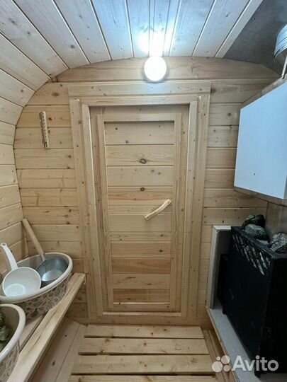 Баня бочка квадро на колёсах аренда