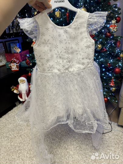 Платье снежинки 104 110
