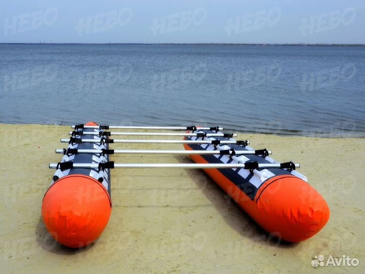 Надувной туристический катамаран