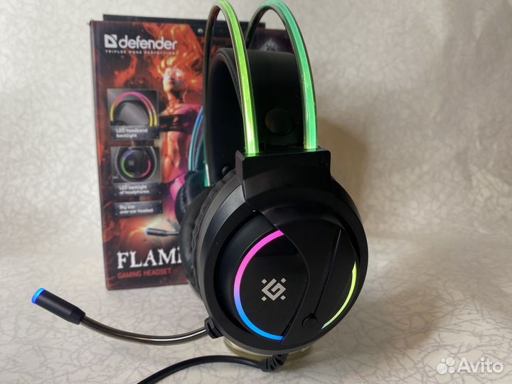 Новые игровые наушники Defender Flame