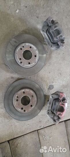 Тормоза Mercedes w210, Перед, суппорты диски