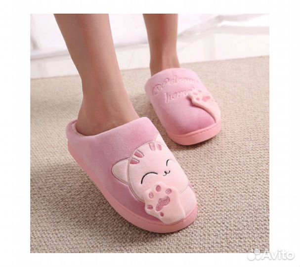 Тапочки FunFur Кот Розовый 40-41 Розовый