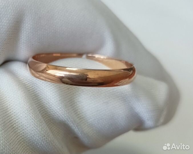 Золотое обручальное кольцо 17,5 р (10790)