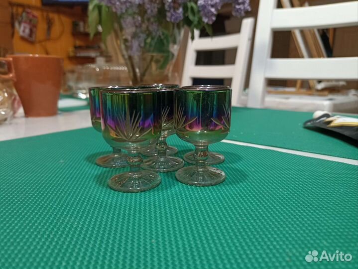 Хрустальные рюмки на ножке СССР