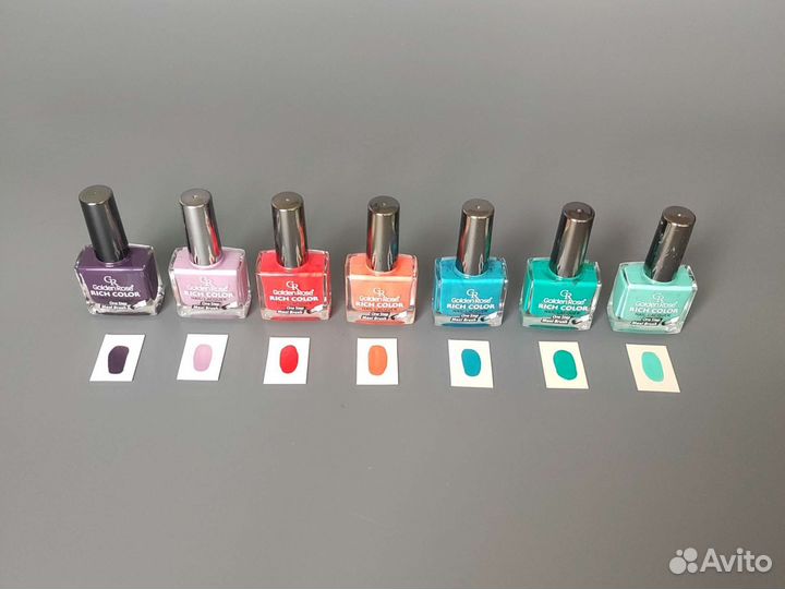 Лаки для ногтей Golden Rose Rich Color пакетом