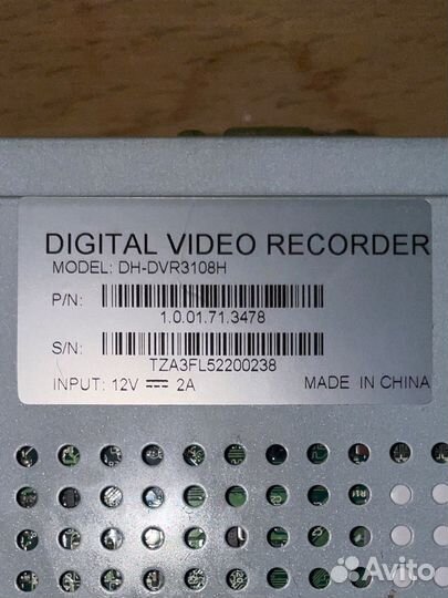 Видеорегистратор dahua technology DH-DVR3108H