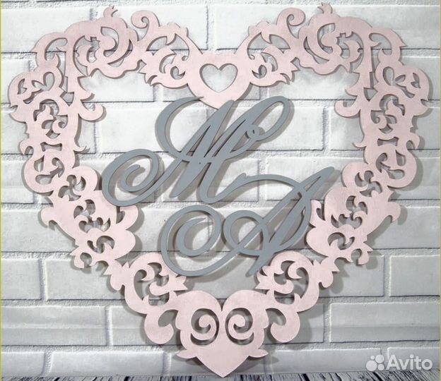 Монограмма на свадьбу / свадебный герб