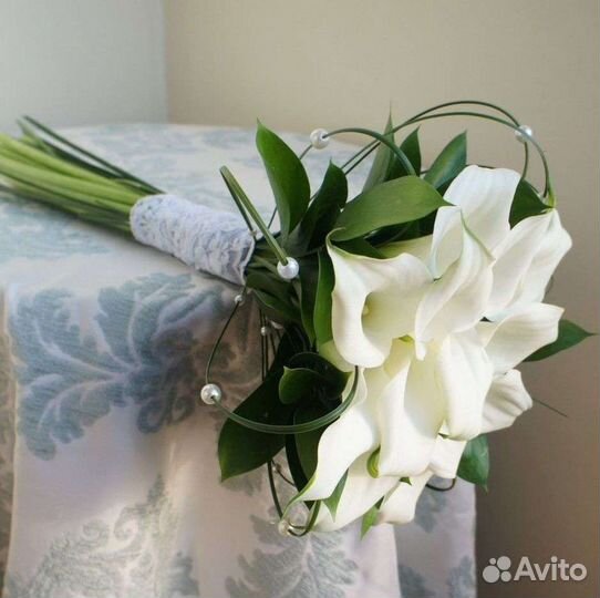 Свадебный букет каллы