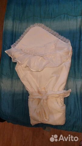 Конверт одеяло на выписку весна-осень