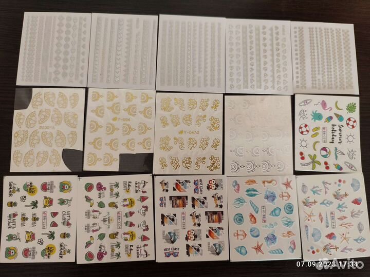 Слайдеры, наклейки