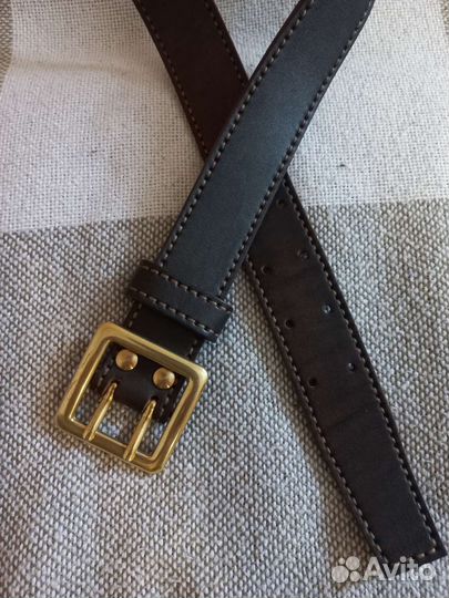 Ремень, натуральная кожа, ручная работа