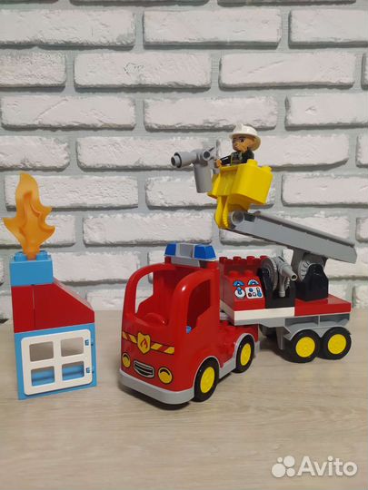Lego duplo аналог Пожарный грузовик