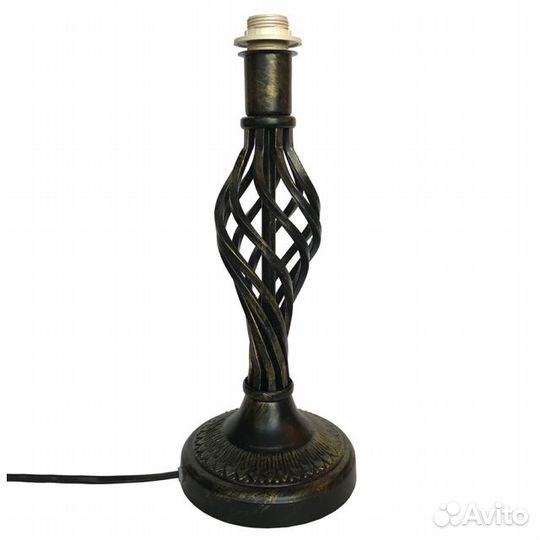 Лампа настольная без абажура, 1хЕ14х40Вт, черная