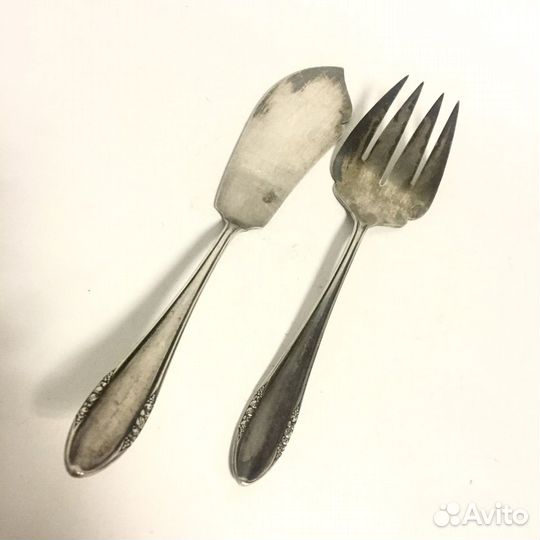 Нож и вилка для рыбы Геомания