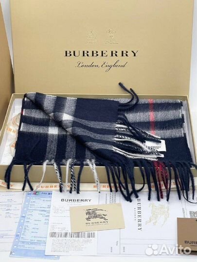 Шарф Burberry темно синий