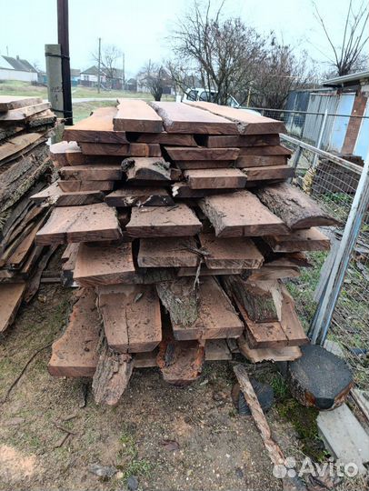 Сырая доска карагач (темная)