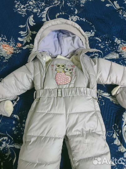 Зимний комбинезон для девочки(68-80)