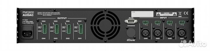 Трансляционный усилитель Audac PMQ600