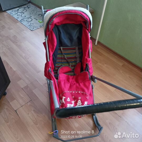 Детские санки с колесами