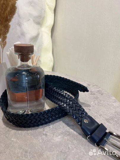 Мужские плетенные кожаные ремни