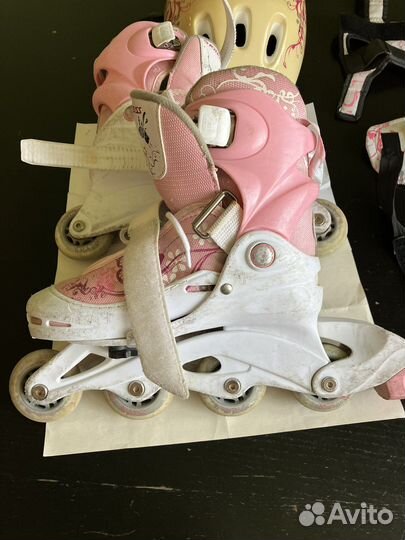 Роликовые коньки детские с защитой