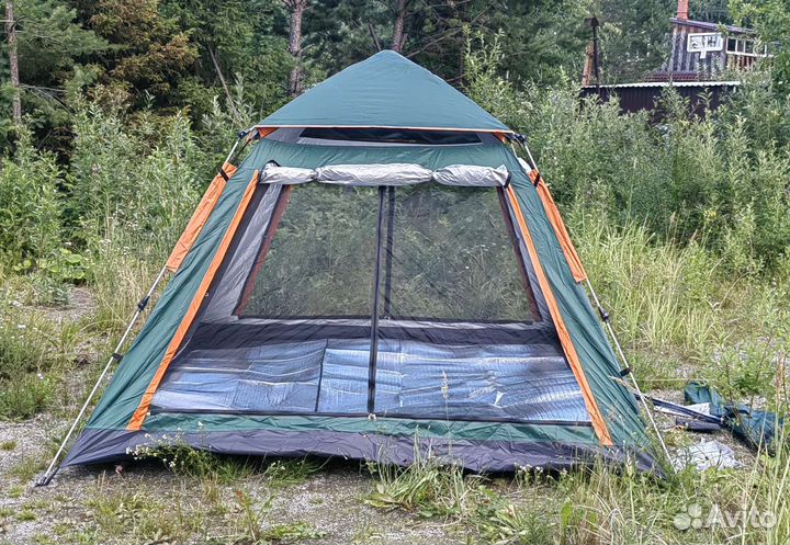 Палатка летняя 215-215 автомат теплый пол