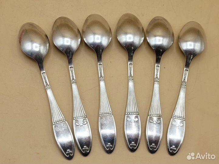 Ложки чайные набор 6 шт мельхиор мнц рмз СССР