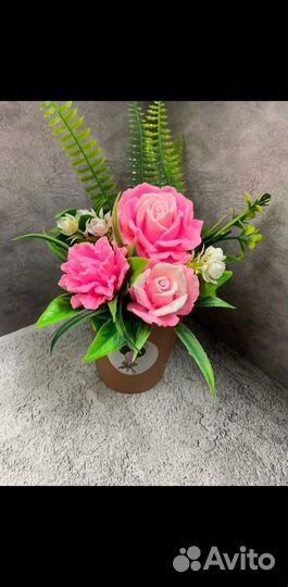 Мыло ручной работы «Букеты из мыла»