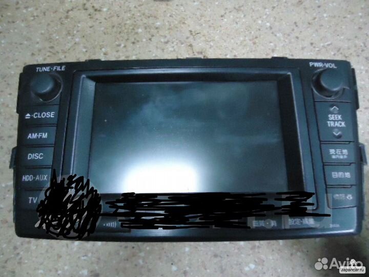 Тойота Марк Икс зио пульт магнитолы 07-13