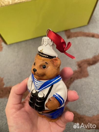 Мишка морячок Ариель елочная игрушка