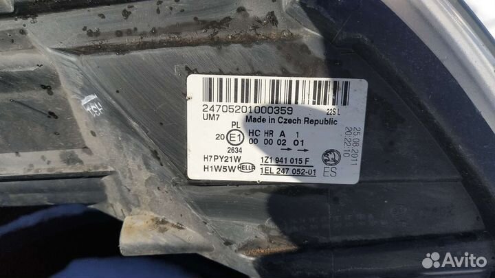 Фара левая Skoda Octavia А5 FL. Оригинал