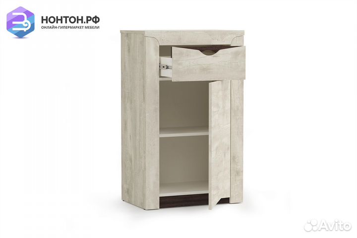 Тумба Лючия 33.20 бетон пайн белый / венге / белый