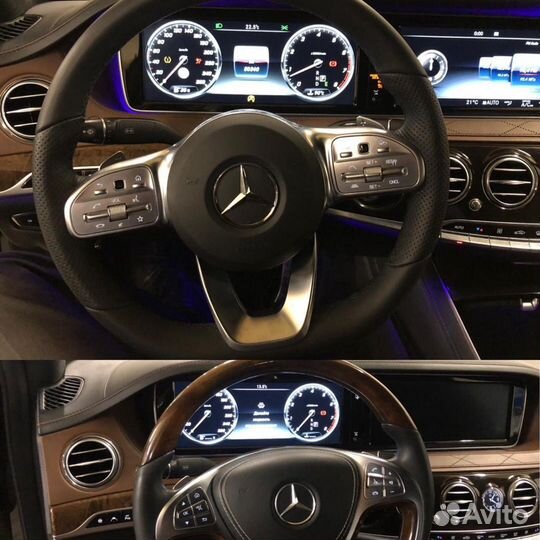 Блок адаптации рестайлингового руля Mercedes W222