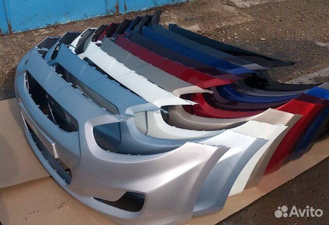 Бампер передний hyundai solaris 2011-2021 в цвет