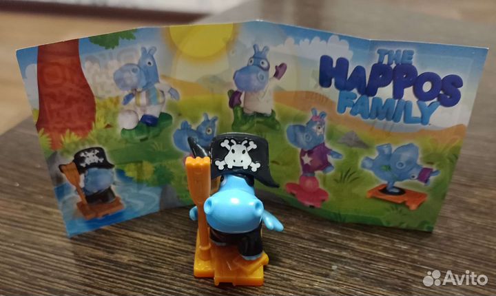 Киндер игрушки бегемоты The Happos Family