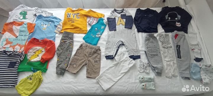 Одежда пакетом мальчик с 0 до 24 мес