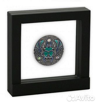 Монета Хрустальный скарабей 2 унции Ниуэ 2021 год