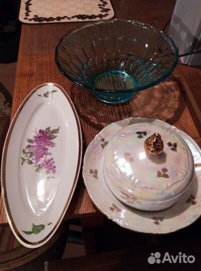 Маслёнка kahla, фарфор ГДР и другое