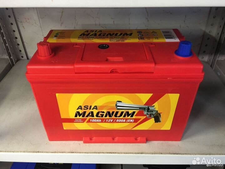 Аккумуляторная батарея 100 ампер Азия Magnum