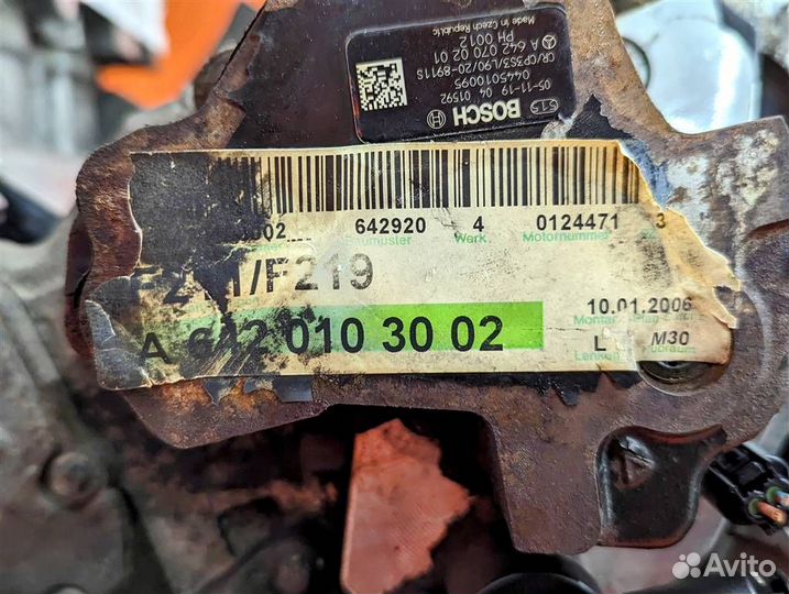 Двигатель дизельный w211 E-class 642.920 2006