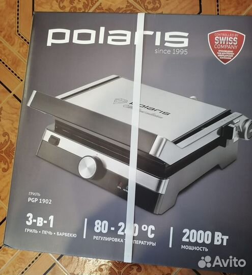 Электрогриль polaris pgp 1902