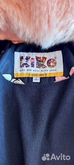 Зимняя куртка на девочку размер 128