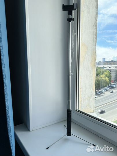 Штатив для телефона с лампой селфи палка hoco