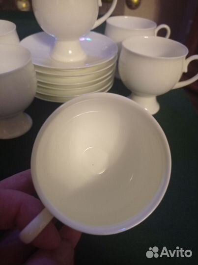 Сервизы чайно/кофейные, костяной фарфор лфз. Новые